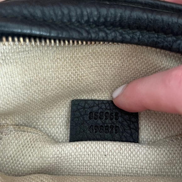 Gucci Nubuck Leather Soho Disco Crossbody Chain Bag - Picture 6 of 6